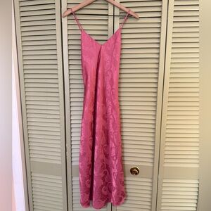 Vintage Circa 2000 Pink Paisley Slip Dress